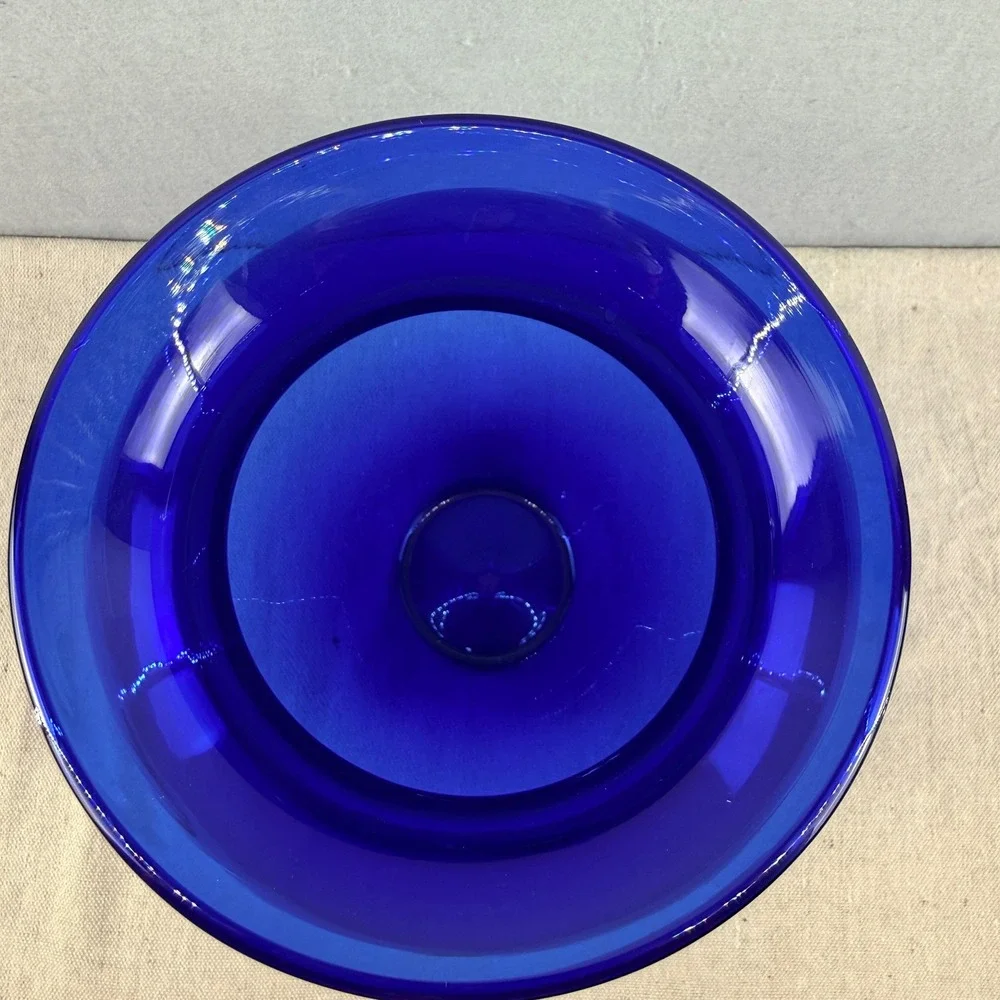 VTG‎ Blenko 8420s Cobalt Blue Glass Urn Vase 12
